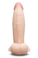 B-Vibe Slipskin Realistic Silicone Dildo 8 Inch Girthy Cream