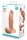 B-Vibe Slipskin Realistic Silicone Dildo 8 Inch Girthy Mocha