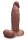 B-Vibe Slipskin Realistic Silicone Dildo 9 Inch Girthy Brown