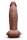 B-Vibe Slipskin Realistic Silicone Dildo 9 Inch Girthy Brown