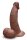 B-Vibe Slipskin Realistic Silicone Dildo 6.5 Inch Curved Brown