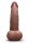 B-Vibe Slipskin Realistic Silicone Dildo 6.5 Inch Curved Brown