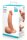 B-Vibe Slipskin Realistic Silicone Dildo 6.5 Inch Curved Mocha