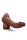 B-Vibe Slipskin Realistic Silicone Dildo 9 Inch Curved Brown