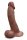 B-Vibe Slipskin Realistic Silicone Dildo 10 Inch Curved Brown