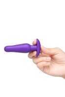 B-Vibe Rookie Anfänger Silikon Analplug Lila