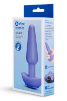 B-Vibe Shake Slimline vibrierender Silikon Analplug Blau