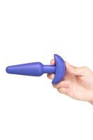 B-Vibe Shake Slimline vibrierender Silikon Analplug Blau