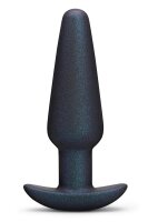 B-Vibe Hefty gewichteter Silikon Analplug Schwarz