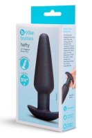 B-Vibe Hefty gewichteter Silikon Analplug Schwarz