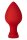 Forto F-63 Rattler Spade Plug Small Red