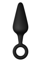 Forto F-10 Silicone Plug W/ Pull Ring Large Black