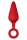 Forto F-10 Silicone Plug W/ Pull Ring Large Red