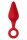 Forto F-10 Silicone Plug W/ Pull Ring Small Red