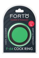 Forto F-64 Ring Wide Large Black Ø 5 cm