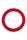 Forto F-64 Ring Wide Large Red Ø 5 cm