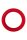 Forto F-64 Ring Wide Small Red Ø 4 cm