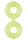 Forto F-81 Double Ring Yellow Glow in the Dark Ø 1.8 cm