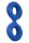 Forto F-81 Double Ring Blue Ø 1.8 cm