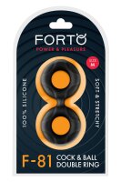 Forto F-81 Double Ring Black Ø 2.1 cm