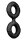 Forto F-81 Double Ring Black Ø 2.1 cm