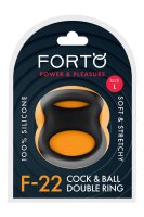 Forto F-22 D Ring Large Schwarz