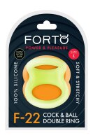 Forto F-22 D Ring Large White Glow in the Dark