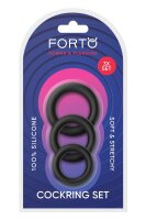 Forto F-39 Trio Cockring Set Schwarz