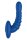 Forto Ribbed Pro Anal Vibrator Blue