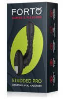 Forto Studded Pro Anal Vibrator Black