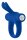 Forto Bunny Vibrating Penis Ring Blue