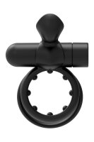 Forto Pointer Vibrating Penis Ring Black