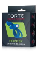 Forto Pointer Vibrierender Penisring Blau