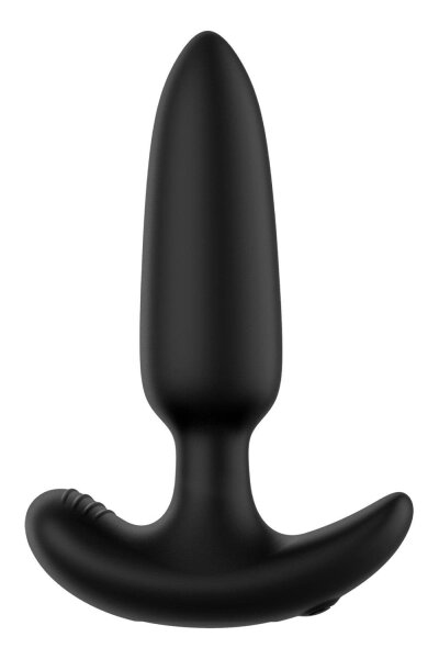Forto Vibrating Anal Plug with Remote Control Black