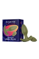 Forto Vibrating Anal Plug Green
