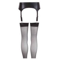 Strapsgürtel Wetlook schwarz L