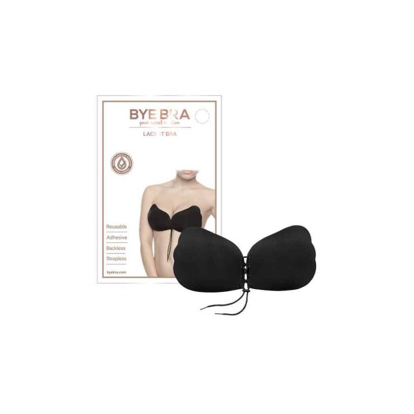Bye Bra Lace-It Bra Black Cup A