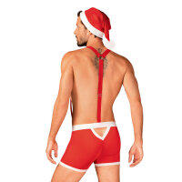 Obsessive Mr Claus costume red S/M
