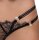 Crotchless String mit Doppelbund und Strass M/L
