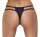 Crotchless String mit Doppelbund und Strass M/L