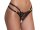 Crotchless String mit Doppelbund und Strass M/L