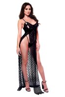 Baci 2Pc Mesh Gown and Gstring Set L/M