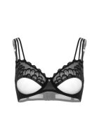Unlined bra with faux underbust 75C