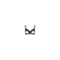 Unlined bra with faux underbust 85B