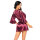 Beauty Night Fashion Summer peignoir & thong burgunder S/L