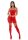 Forplay Sheer Intimacy Mesh Kleid Set rot L