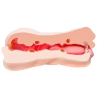 Motsutoys XTC Sujiman Realistic Masturbator Mouth & Vagina 0,47 Kg Beige