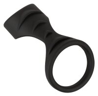 Erecto Penis Sleeve with Testicle Ring Black Ø 3-4.2 cm