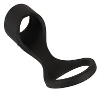 Erecto Penis Sleeve with Testicle Ring Black Ø 3-4.2 cm