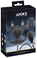 ANOS RC Inflatable Expander Plug with Vibration Black Ø 4.3 cm